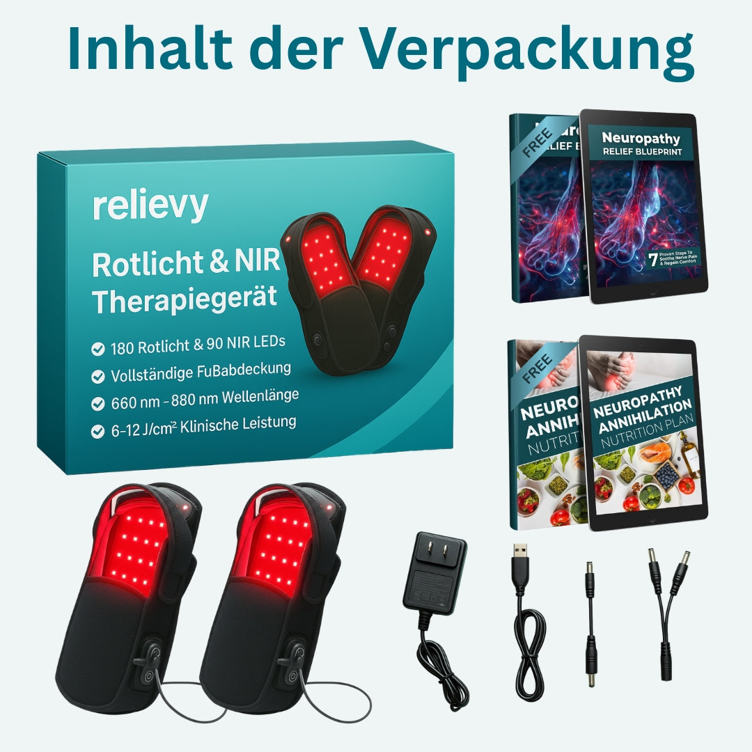 relievy™ Rotlicht & NIR Therapiegerät